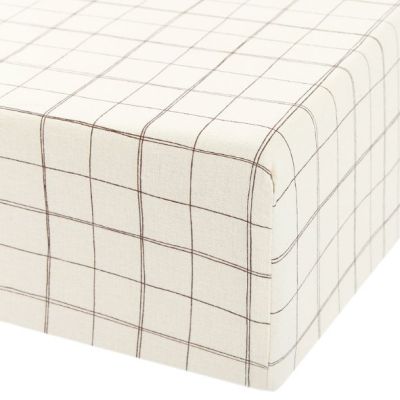 Drap housse 70 x 140 cm - Carreaux Naturel
