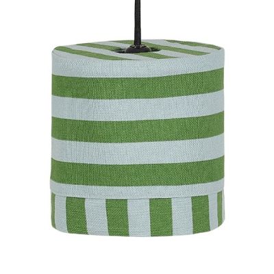 Linda Lampshade - 20 cm - Stripes Green / Blue