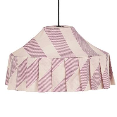 Nicole Lampshade - 50 cm - Stripes Lilac