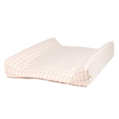 Housse de matelas à langer Stories - Édition limitée - Carreaux Rose / Mauve