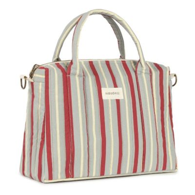 Petit sac à langer Stories - Édition limitée - Rayures Bleu / Rouge