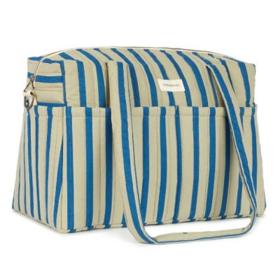 Sac à langer Stories - Édition limitée - Rayures Vert / Bleu