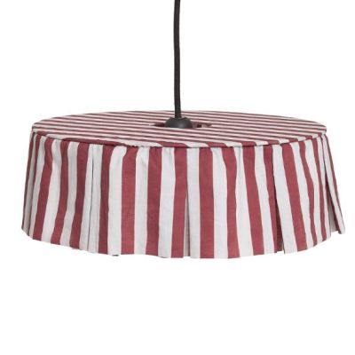 Vibes Lampshade - 40 cm - Stripes Maroon