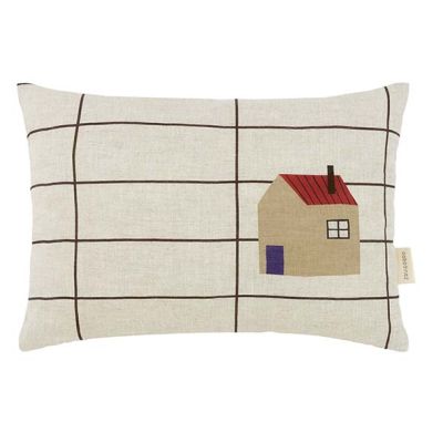Coussin rectangulaire en lin Vibes - Maison