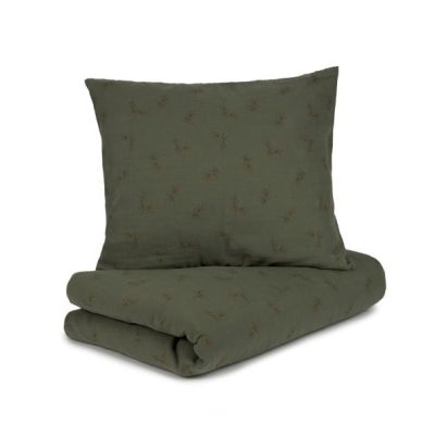 Parure de lit Wabi-Sabi 100 x 140 cm - Flore Vetiver