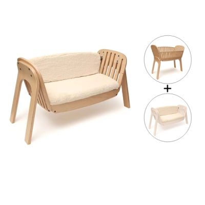 KODO Beistellbett + Bankkissen