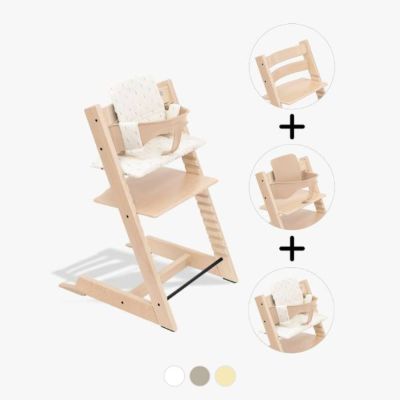 Chaise Haute TRIPP TRAPP + Set bébé v2 + Coussin