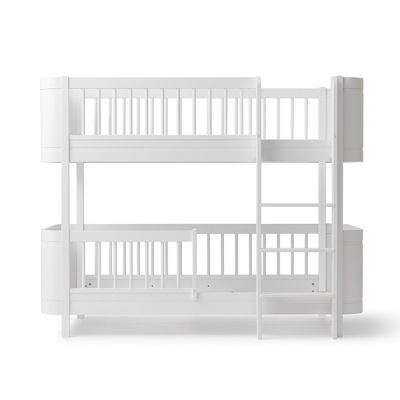 Lit superposé mi-hauteur 68 x 162 cm Wood Mini+ - Blanc