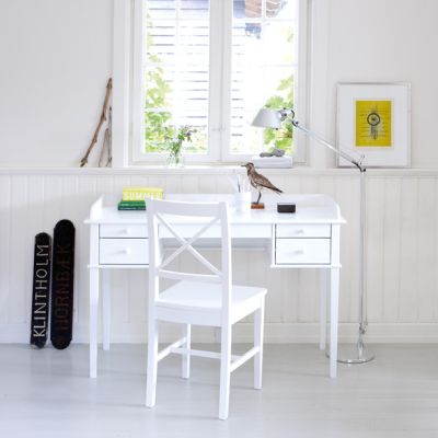 Set de 4 pieds de table pour le bureau Junior Seaside - Blanc