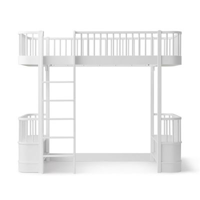 Wood Loft Bed - White