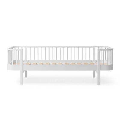 Wood Bettsofa 90 x 200 cm - Weiss