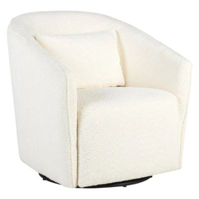 Fauteuil pivotant & berçant Gomi - Crème