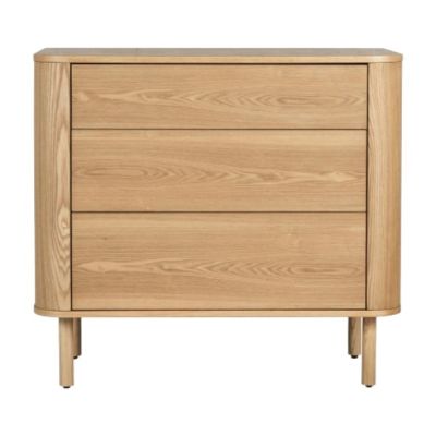 Commode 3 tiroirs Yume - Frêne Naturel