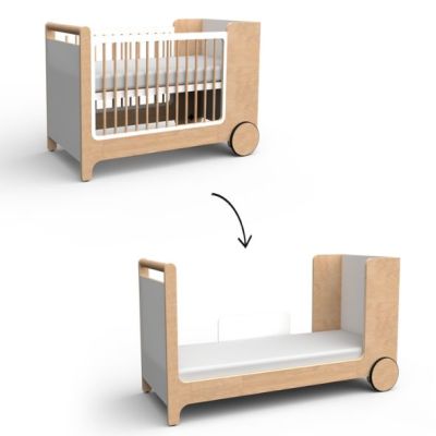Kit d’extension pour lit bébé à bascule - Blanc