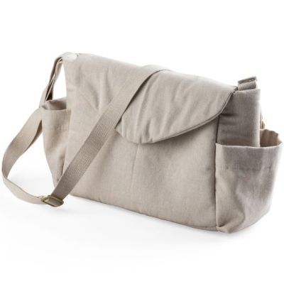 Kleine Wickeltasche On-the-go - Beige Meliert