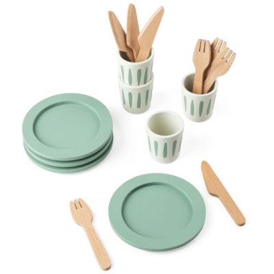Set de vaisselle en bois