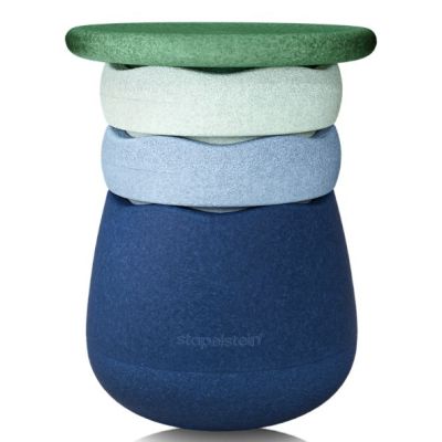 Stapelstein Dynamic All - Base, Planche d'équilibre & Briques - Waters & Greens