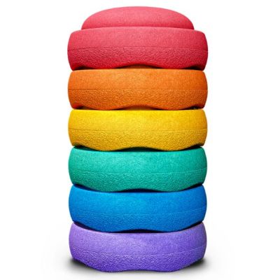 Brique empilable Stapelstein Mini - Arc-en-ciel - 6 pièces