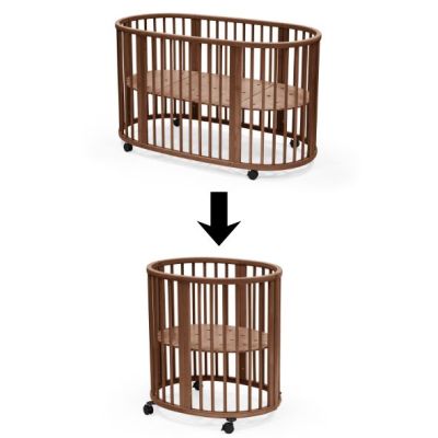 Sleepi Conversion Kit V3 - Baby bed to Cradle - Warm Brown