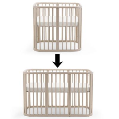 Kit de conversion Nighti - Berceau à lit bébé - Blanc Vanille
