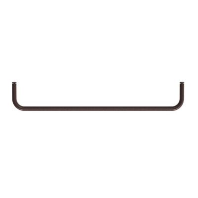 58cm Rod for Metal Shelf - Dark Brown