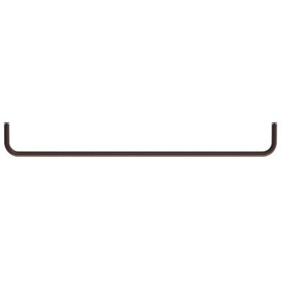 Tringle 78 cm pour étagère métal - Marron foncé