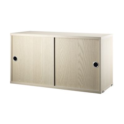 Caisson 2 portes coulissantes 78 x 30 cm - Frêne