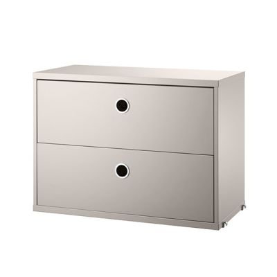 Chest w/ 2 Drawers 58 x 30 cm - Beige