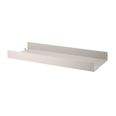 Metal Shelf 78 x 30 cm - Large Edge - White