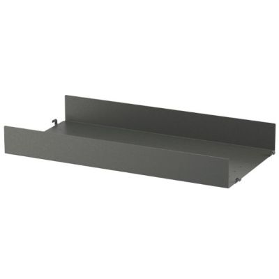 Metal Shelf 58 x 30 cm - Large Edge - Dark Grey