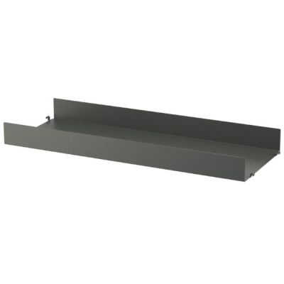 Metal Shelf 78 x 30 cm - Large Edge - Dark Grey