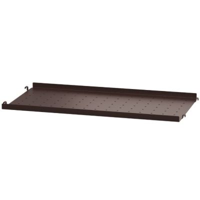 Regalboden Metall 58 x 30 cm - tiefe Kante - Dunkelbraun