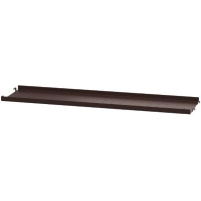 Metal Shelf 78 x 20 cm - Small Edge - Dark Brown