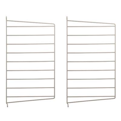 Set de 2 montants muraux 50 x 30 cm - Beige