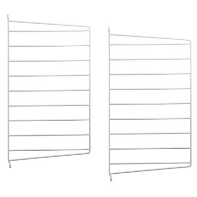 Set de 2 montants muraux 50 x 30 cm - Blanc