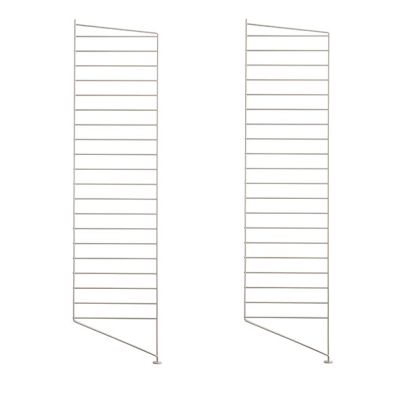 Set of 2 Floor Panels 115 x 30 cm - Beige