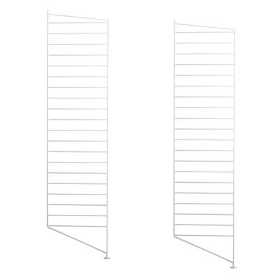 Set de 2 montants au sol 115 x 30 cm - Blanc