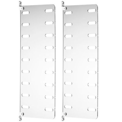 Set of 2 Plexi Wall Panels 50 x 20 cm - Clear Perspex