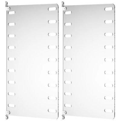 Set of 2 Plexi Wall Panels 50 x 30 cm - Clear Perspex