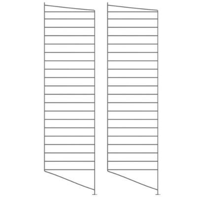 Set of 2 Floor Panels 115 x 30 cm - Dark Grey