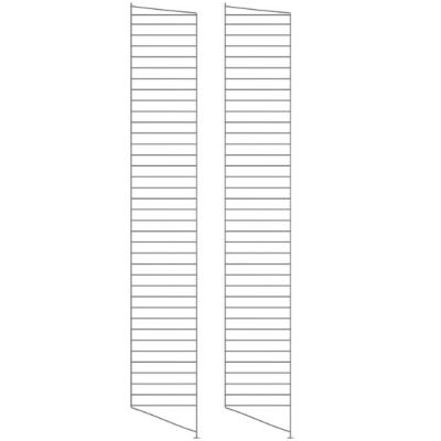 Set of 2 Floor Panels 200 x 30 cm - Dark Grey