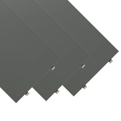 Set of 3 Shelves 58 x 20 cm - Dark Grey