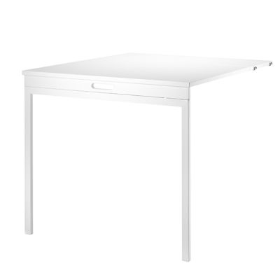 Table murale pliante - Blanc