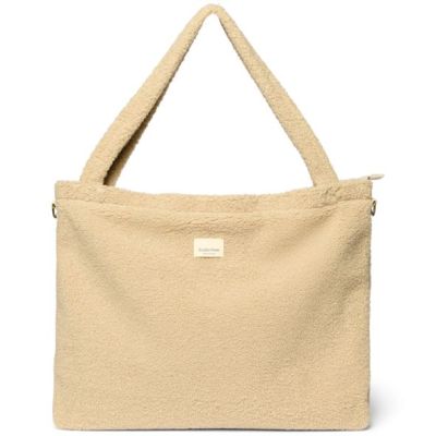 Wickeltasche - Teddy Ecru