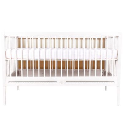 Mitwachsendes Babybett 70 x 140 Gustavienne x Tartine et Chocolat - Matratze inklusive - Weiss