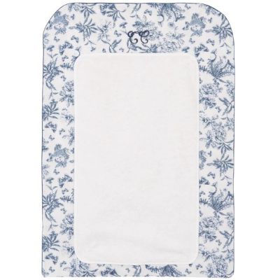 Changing Mattress Cover - Toile de Jouy Blue