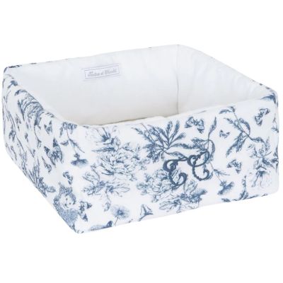 Storage Basket - Toile de Jouy Blue