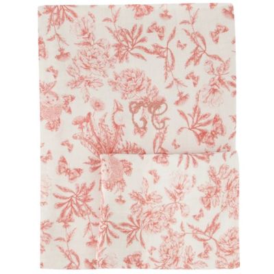 Reversible Bed Linen 100 x 140 - Toile de Jouy Pink