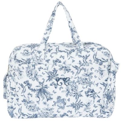 Changing Bag - Toile de Jouy Blue