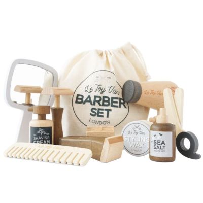 Set de barbier en bois